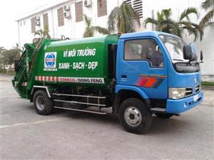 Xe cuốn ép chở rác 5 khối Dongfeng